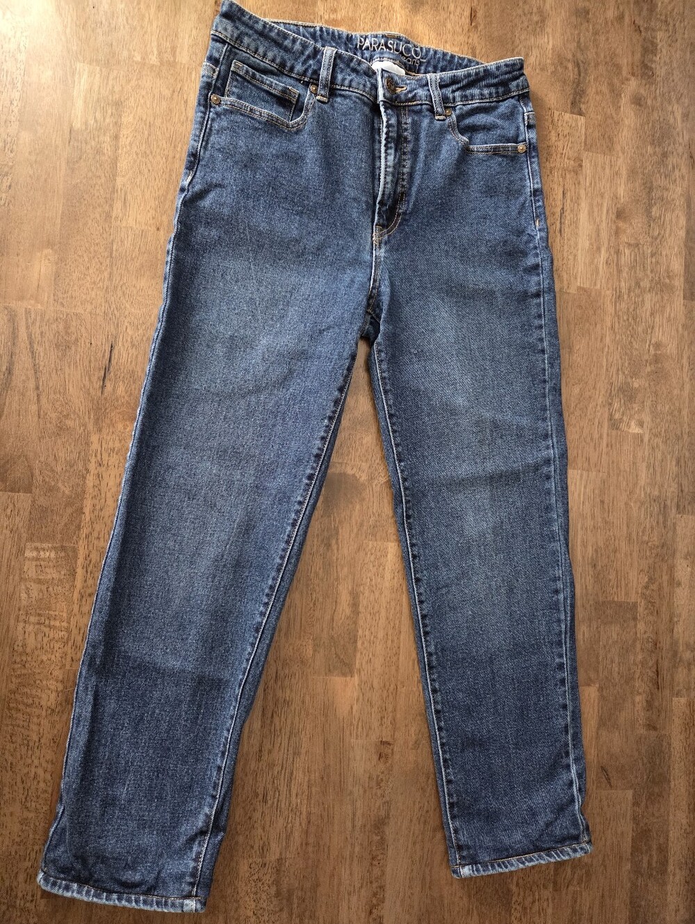 Parasuco Straight-Leg Medium Blue Jeans
